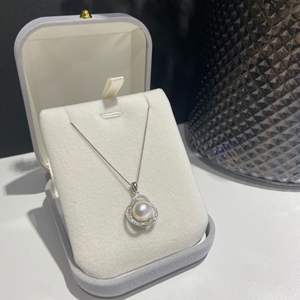 Zhuji <b>Pearl</b> S925 Silver Buckle Bead <b>Necklace</b> 5.5-6mm Natural Aquaculture <b>Freshwater</b> <b>Pearl</b> Strong Light with Micro Flaws - Product Image 2