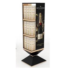Metal Beverage Cabinet Exhibition Beer Bottle Red Wine Display Stand Rack