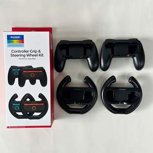 4Pcs Racing Style Volant pour Nintendo pour Switch 2-Hand Grip Game Controller Handle TNS-5110 Made of Durable Plastic - Product Image 5