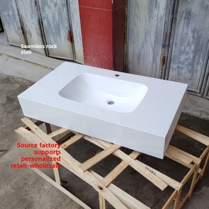 Accessori per il bagno realizzati su misura per la fabbrica. Lavabo in Pietra Sinterizzata per Bagno, Articolo Sanitario Personalizzato per la Fabbrica - Offerta Speciale - Product Image 4