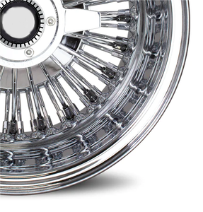 พร้อมใช้งาน ล้อแม็กซ์โครเมียม 14x6 ลาย 72 ก้าน แบบ Reverse ขนาด 14 นิ้ว สำหรับ Chevrolet Impala Caprice Monte Carlo Oldsmobile Cutlass - Product Image 2