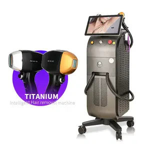 Laser a diodi in titanio ghiaccio ad alta potenza 3500W 3 lunghezze d'onda 2 maniglie 755 808 1064 nm macchina per la depilazione Design gratuito