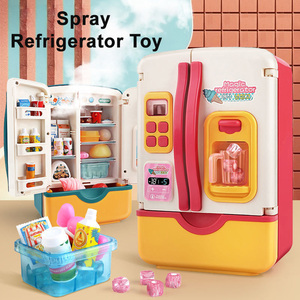 Vente en gros de mini glaçons à pulvérisation électrique rose Réfrigérateur Ensemble de jeu Appareils de <span class=keywords><strong>cuisine</strong></span> Jouet pour enfants Cadeau pour filles et garçons - Product Image 2