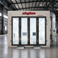 Solution tout-en-un Premium : Cabines de peinture automobiles diesel 43 kW 80 ° Cabine de peinture automobile avancée C Baking Paint Booth Advanced Automotive Spray Oven Room