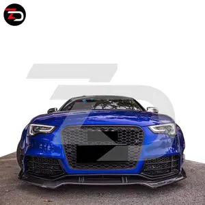 2012-2016 Breed Stijl Body Kit Voor Audi RS5 S5 A5 Voorste Lip Achter Diffuser Side Rokken Wielkasten