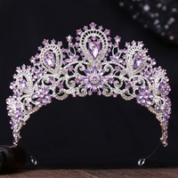 Nouvelle Robe de Mariée Couronne Argentée Strass Luxueux Maquillage de Mariée Haut de Gamme Photographie Princesse Magnifique Europe Amérique
