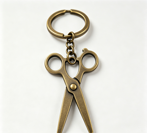 Porte-clés vintage en métal, pendentif en alliage de zinc, plaqué cuivre antique, accessoire cadeau - Product Image 3