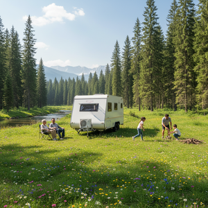 Caravana de Viaje Ligera de Aleación de Aluminio con Diseño de Doble Eje para Acampar al Aire Libre, Casa Rodante, Remolque de Viaje - Product Image 5
