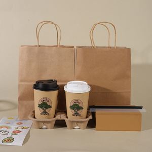 Bolsa de Regalo de Papel Kraft, Bolsa Comercial con Logotipo Personalizado, Publicitaria, con Asa, de Cartón Blanco Grueso, para Llevar, Acepta Personalización - Product Image 6