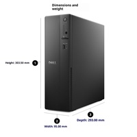 Moniteur Dell ECS1250-R1362B haute performance de 23,8 pouces, processeur I3-14100, 16 Go de DDR5, SSD de 512 Go, Windows 11, idéal pour le travail, les études et les bureaux.