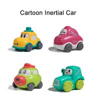 Nouveautés : Voiture miniature à inertie en plastique, modèle dessin animé, échelle 1:43