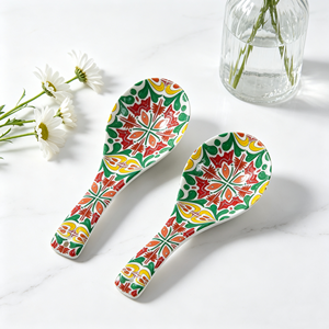 Cuchara de Cerámica con Mosaico Floral Español Personalizada, Recuerdo de Valencia, <span class=keywords><strong>Granada</strong></span>, Mandala, Talavera, Decoración Colgante de Viaje, Regalo - Product Image 3