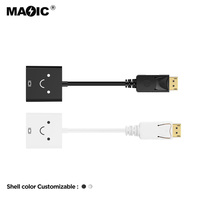 Offres Spéciales plaqué or 1080P DP vers HDMI convertisseur DP vers HDMI adaptateur pour ordinateur de bureau ordinateur portable moniteur et projecteur