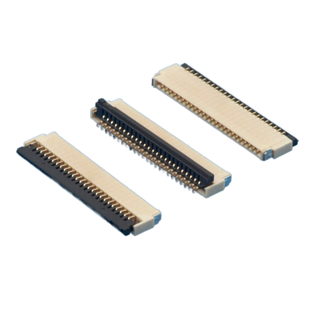 Soulin 0.5mm Pitch Fpc Ffc Connector 24P Bottom Zif Smt Flip-Flop Flex Connector Type for Laptop Keyboard Interface