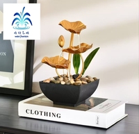 Fuente de Mesa, Artesanía Minimalista, Dispositivo de Agua Fluida, Decoración para el Hogar y la Oficina