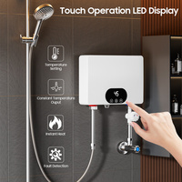 Mini chauffe-eau électrique instantané intelligent sans réservoir 3500W 4500W 5500W pour cuisine sous évier et douche