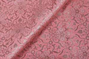 Tela de Brocado de Poliéster Brillante Ecológica de Alta Calidad con Patrón de Flores Abstractas para Vestidos de Niñas, Trajes y Ropa Tradicional - Product Image 5