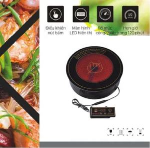 Table de cuisson à induction unique intelligente 1200W Mini cuisinière à induction électrique ronde portable en plastique OEM <span class=keywords><strong>piano</strong></span> en céramique Cottura - Product Image 4