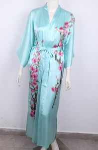 Lusso 100% stampa di <span class=keywords><strong>seta</strong></span> <span class=keywords><strong>camicia</strong></span> <span class=keywords><strong>da</strong></span> <span class=keywords><strong>notte</strong></span> in <span class=keywords><strong>pizzo</strong></span> - Product Image 3