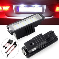 Accessoires de voiture numéros LED lampes de plaque d'immatriculation pour VW Golf MK4 MK5 MK6 Passat Polo