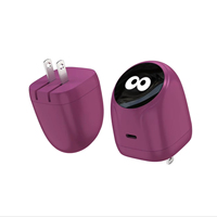 Mini chargeur à commutation tactile avec affichage numérique de la puissance et mode basse température, adaptateur mural USB C PD 45W pour téléphone, tablette, ordinateur portable