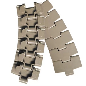 Bảng Top chuỗi đá đen chuỗi 880325 880450 nhựa POM chuyển đường cong băng tải Màu Cà Phê chai Side flexing chuỗi - Product Image 5