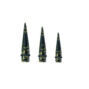 Tunnels et dilatateurs d'<span class=keywords><strong>oreille</strong></span> tendance en acrylique noir, pour le piercing et l'élargissement des oreilles, bijoux de corps originaux 1.6-20mm - Product Image 3