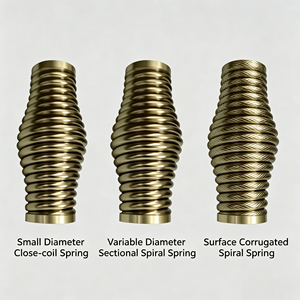 Ressorts de compression spirale de forme spéciale usinés avec précision CNC, petites ressorts métalliques industriels à bobine fermée de petit diamètre - Product Image 2
