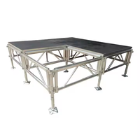 Scène modulaire carrée en aluminium Sgaiertruss 4*8 pieds, capacité de charge de 900 kg, scène mobile portable pour événements en plein air