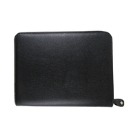   Portafolio de Cuero A4 Personalizado para Hombre, con Cierre, para Archivos, Productos de Arte, Documentos de Negocios, Carpeta para Libros, con Bolsillos
