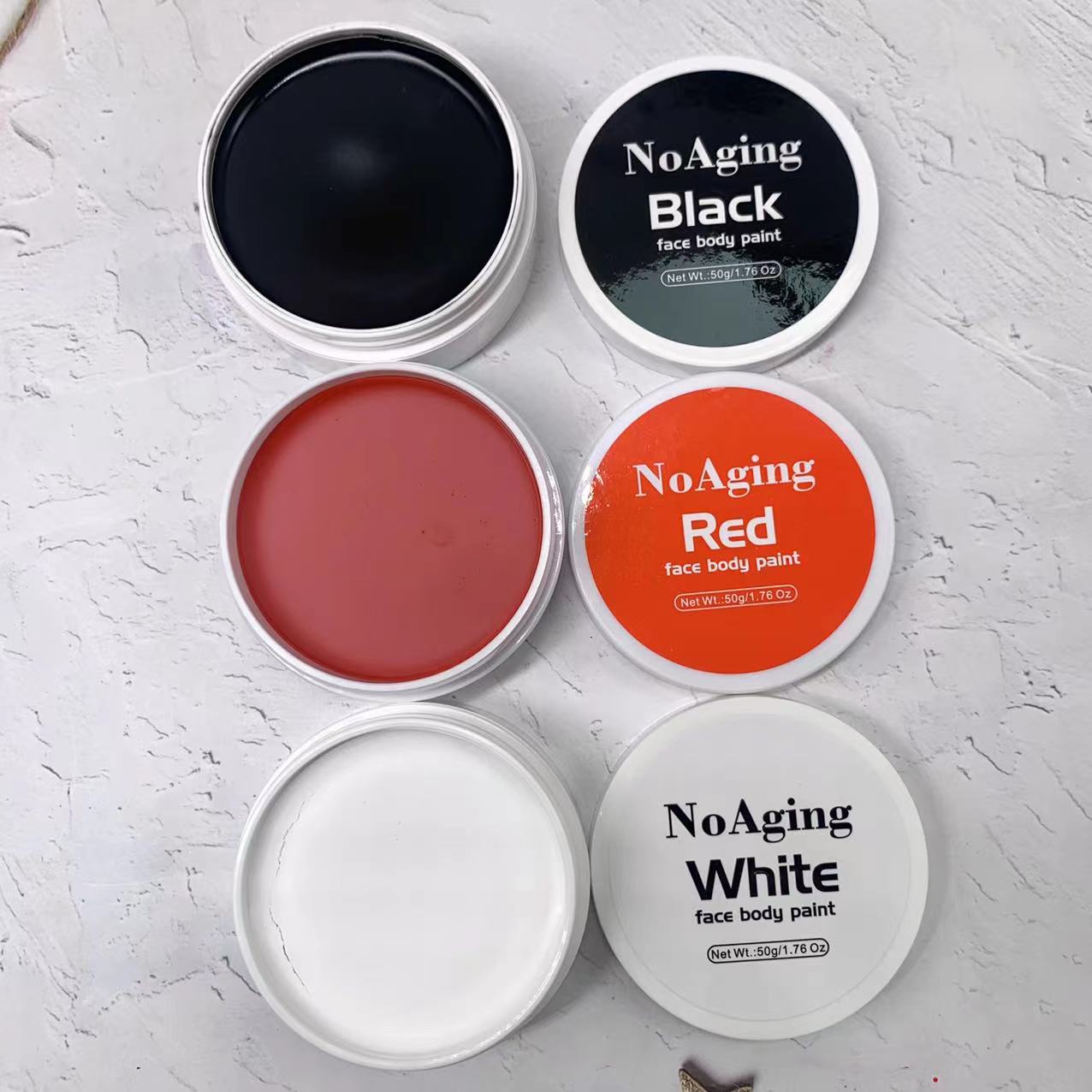 Рождественская масляная живопись на Хэллоуин, водостойкая стойкая косметика, боди-арт, принадлежности для рисования на теле, набор для рисования на теле для взрослых, веган