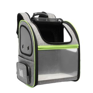 BSCI Factory new productv pet <b>backpack</b> transparent breathable mesh linen zaino cat <b>dog</b> travel bag Expandable pet <b>carrier</b> - Product Image 3