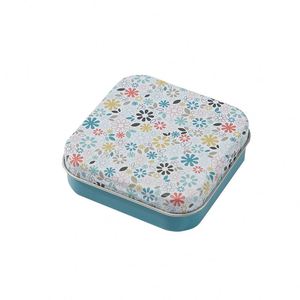 Custom Logo 72*72*22 Mm Small Square Tin <b>Box</b> Metal <b>Box</b> Packing <b>Box</b> for Candy Jewelry - Product Image 1