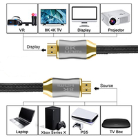 En Stock câble certifié HDMI 8K 4K 48Gbps 1M 1.5M 2M 3M HDMI vers HDMI câble Audio vidéo pour HDTV PS5 XBOX ordinateur