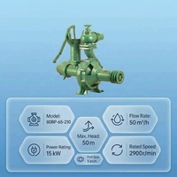 Pompa Irigasi Sprinkler Tekanan Tinggi 3 Inch 4 Inch Jangkauan Semprotan Jauh Segel Mekanis Pompa Air Irigasi Sprinkler Lahan Pertanian