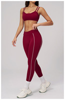 Soutien-gorge de sport personnalisé, écologique, recyclé, 2 couches, haute élasticité, séchage rapide, dos torsadé, respirant, pour la gym, le yoga et les entraînements