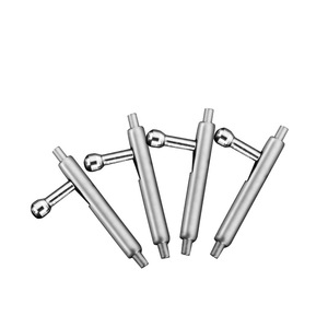 Barre à ressort en acier inoxydable 304 durable, à tête <span class=keywords><strong>ronde</strong></span> de 5,5 mm, soudée, allongée, de 10 mm de long et de 1,5 mm de diamètre, à dégagement rapide pour <span class=keywords><strong>montre</strong></span> - Product Image 1