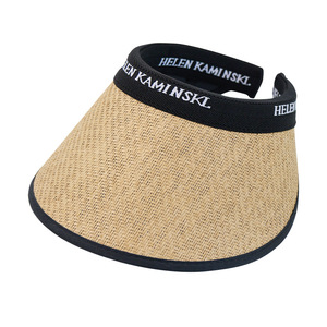 Helen Kaminski Straw Visor Hat Wide Brim Sun Protection Beach Cycling Female Summer Hat Foldable Breathable - Product Image 1