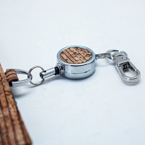 <b>ID</b> Badge <b>Holder</b> Lanyard Vegan Cork Leather <b>Id</b> Card Badge Friendly Cork Work Card <b>Holder</b> with Retractable Lanyard - Product Image 6