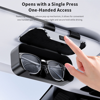 Étui/Clip/Boîte de rangement universel de haute qualité pour lunettes de soleil de voiture, support de lunettes de soleil pour pare-soleil, supports de rangement en voiture