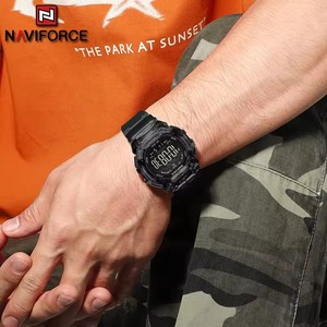 NAVIFORCE 7136 Men Fashion Outdoor Watch Electronic LCD <b>Digital</b> Casual Date Week Alarm Wristwatches Silicone Electronic <b>Clock</b> - Product Image 3