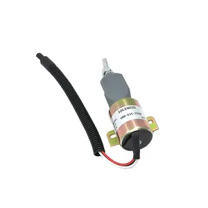 Suku cadang mesin konstruksi ekskavator baru sakelar flameout katup solenoid 600-815-7550 12V 24V untuk mesin Diesel WA320-3