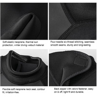 Combinaison de plongée courte en néoprène 2 mm 3/2 mm pour homme, fermeture éclair dorsale, thermique, pour la plongée sous-marine et la natation, une pièce