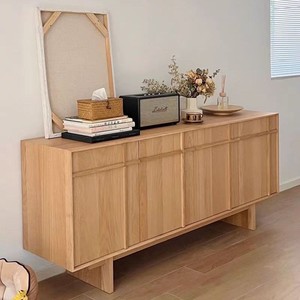 Japanese Style Solid Wood <b>Sideboard</b> 180Cm New Zealand Pine Modern Minimalist Living Room <b>Storage</b> Cabinet - Product Image 1