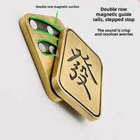 Mahjong Push-pieces Slanted Push Metal Coins Fidget Spinner Stress-relief Money-winning Toy Zinc Alloy Brass Magnetic Infants