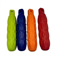 Balle à mâcher pour chien en EVA multicolore avec corde, jouet durable pour le soin dentaire et les jeux de tirette pour animaux de compagnie