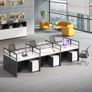 Poste de travail Bureau Partition Poste de travail 4 places Personnel Table de travail - Product Image 6