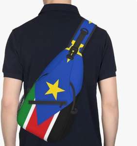 Drapeau de l'Albanie Sac à dos à bandoulière personnalisé de haute qualité - Product Image 5
