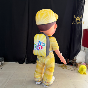 Costume gonflable de personnage de dessin animé avec sac à dos pour spectacle de remise des diplômes de maternelle - Product Image 6