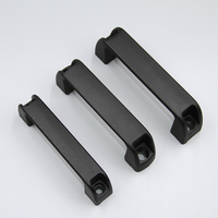 93.5/110/112/117/122mm nylon noir plastique ovale en forme de U poignée de traction industrie poignée de porte machines poignée de soudeur